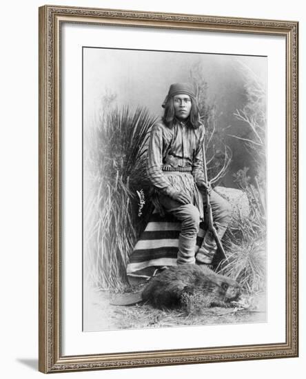 Apache Leader, 1885-George Benjamin Wittick-Framed Photographic Print