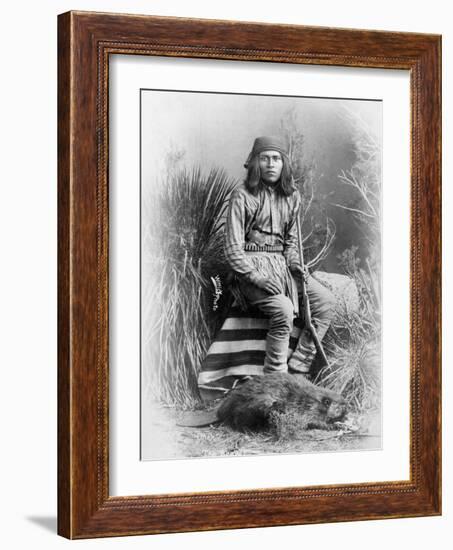 Apache Leader, 1885-George Benjamin Wittick-Framed Photographic Print