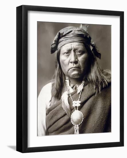 Apache Man, C1903-Edward S. Curtis-Framed Photographic Print