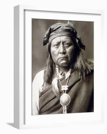 Apache Man, C1903-Edward S. Curtis-Framed Photographic Print