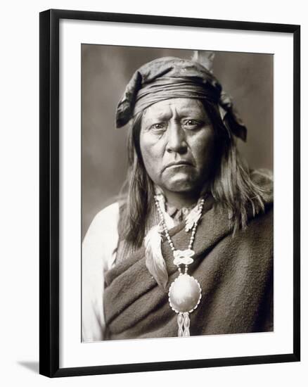 Apache Man, C1903-Edward S. Curtis-Framed Photographic Print