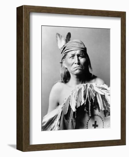 Apache Man, C1903-Edward S. Curtis-Framed Photographic Print