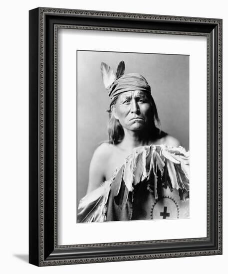 Apache Man, C1903-Edward S. Curtis-Framed Photographic Print