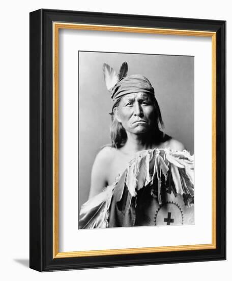 Apache Man, C1903-Edward S. Curtis-Framed Photographic Print