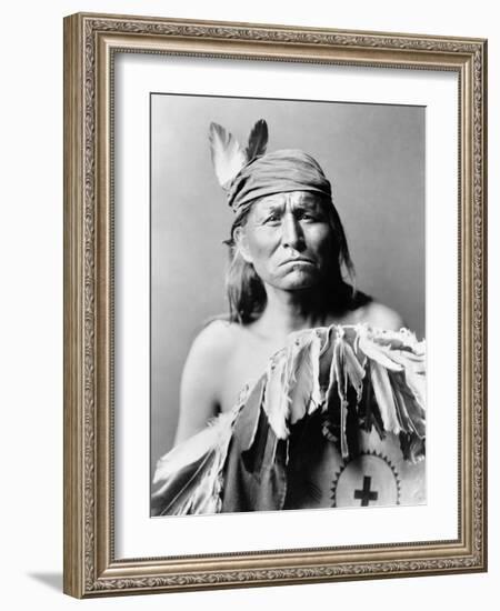 Apache Man, C1903-Edward S. Curtis-Framed Photographic Print