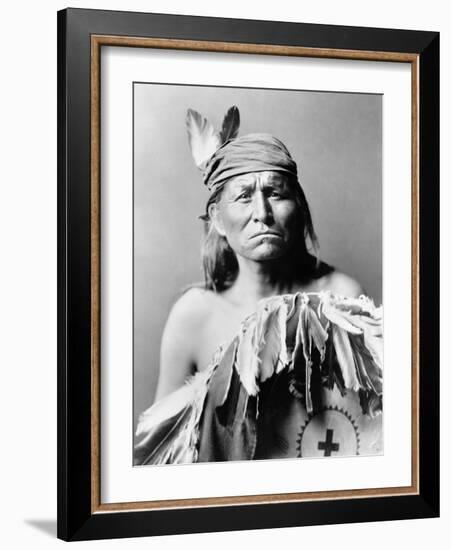 Apache Man, C1903-Edward S. Curtis-Framed Photographic Print