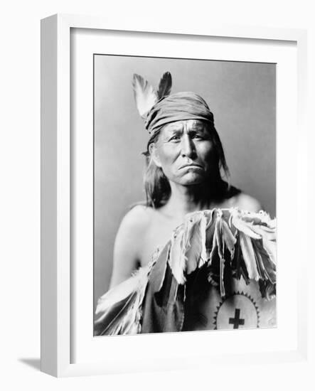 Apache Man, C1903-Edward S. Curtis-Framed Photographic Print