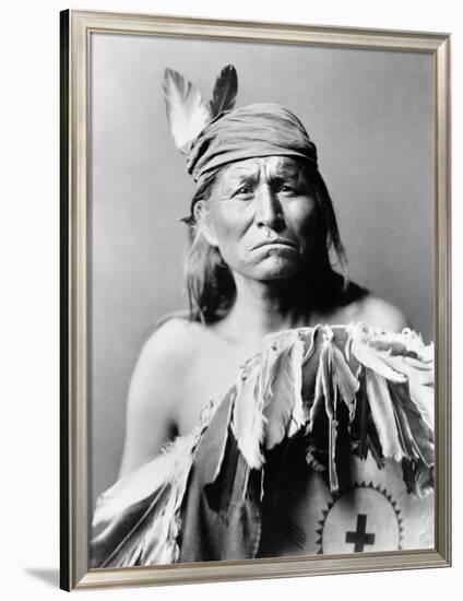 Apache Man, C1903-Edward S. Curtis-Framed Photographic Print