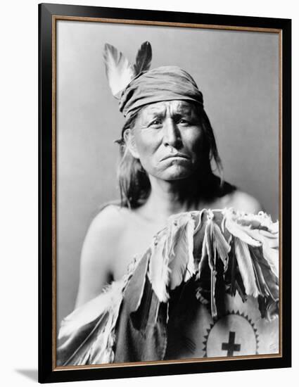 Apache Man, C1903-Edward S. Curtis-Framed Photographic Print