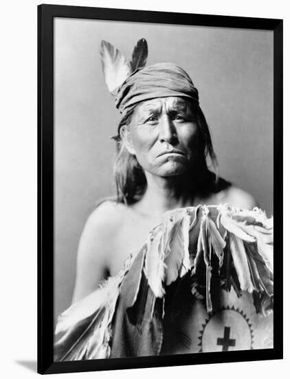 Apache Man, C1903-Edward S. Curtis-Framed Photographic Print