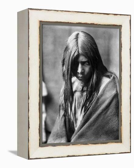 Apache Man, C1906-Edward S. Curtis-Framed Premier Image Canvas