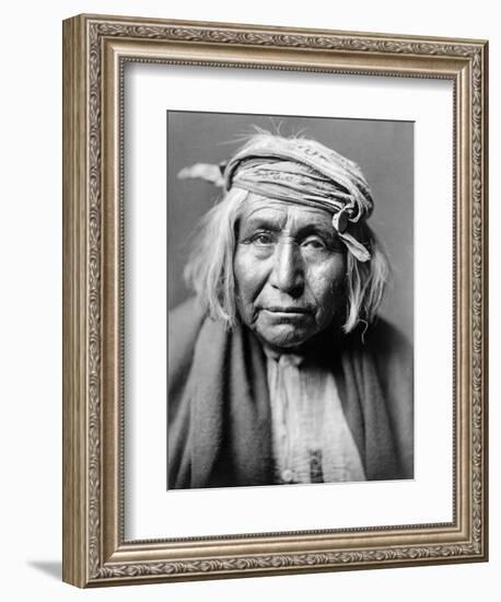 Apache Man, C1906-Edward S. Curtis-Framed Photographic Print