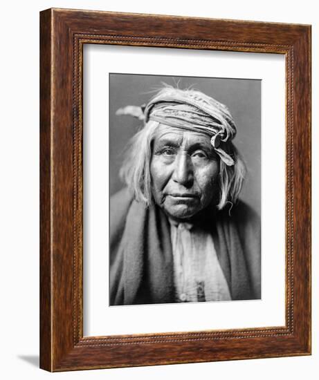 Apache Man, C1906-Edward S. Curtis-Framed Photographic Print