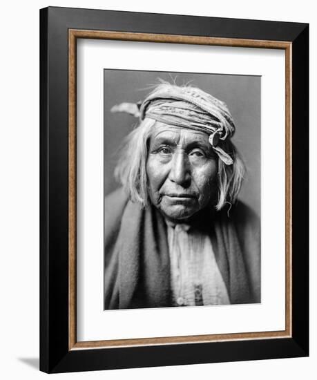 Apache Man, C1906-Edward S. Curtis-Framed Photographic Print