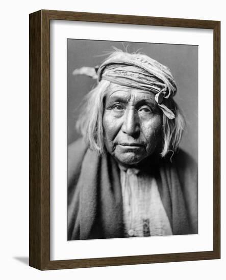 Apache Man, C1906-Edward S. Curtis-Framed Photographic Print