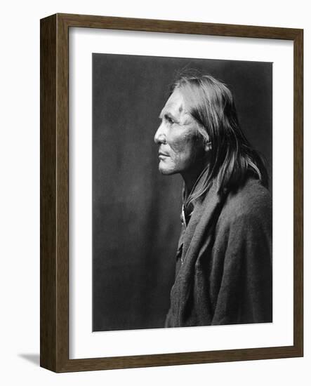 Apache Man, C1906-Edward S. Curtis-Framed Photographic Print