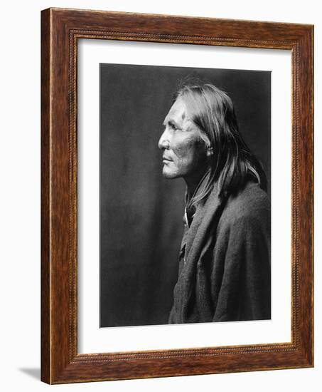 Apache Man, C1906-Edward S. Curtis-Framed Photographic Print