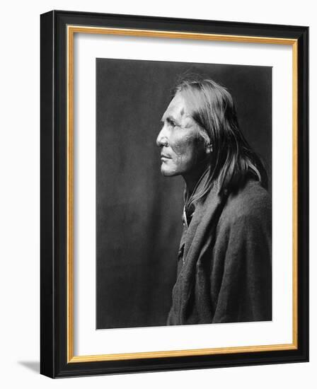 Apache Man, C1906-Edward S. Curtis-Framed Photographic Print