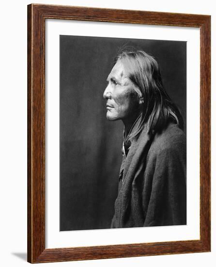 Apache Man, C1906-Edward S. Curtis-Framed Photographic Print