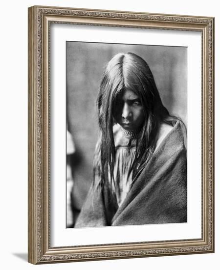 Apache Man, C1906-Edward S. Curtis-Framed Photographic Print