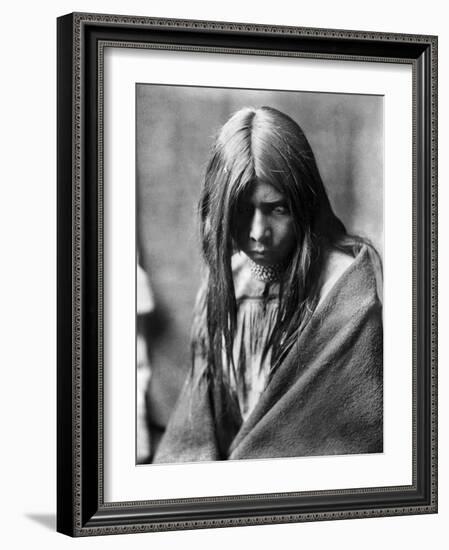 Apache Man, C1906-Edward S. Curtis-Framed Photographic Print