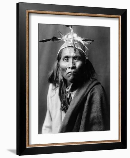 Apache Man, C1906-Edward S. Curtis-Framed Photographic Print