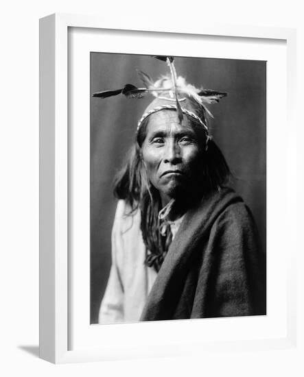 Apache Man, C1906-Edward S. Curtis-Framed Photographic Print