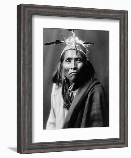 Apache Man, C1906-Edward S. Curtis-Framed Photographic Print