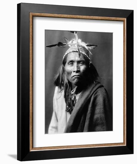 Apache Man, C1906-Edward S. Curtis-Framed Photographic Print