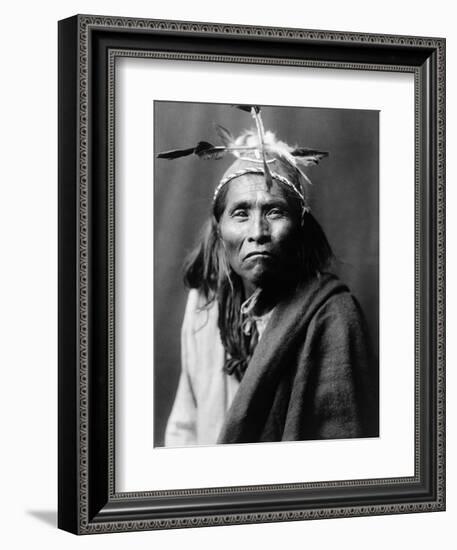 Apache Man, C1906-Edward S. Curtis-Framed Photographic Print