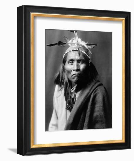 Apache Man, C1906-Edward S. Curtis-Framed Photographic Print