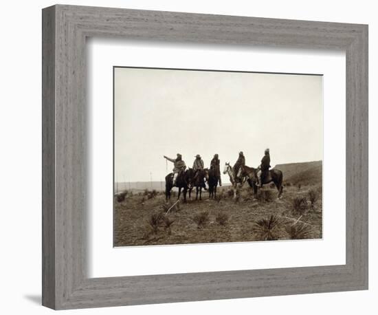 Apache Men, c1903-Edward S. Curtis-Framed Premium Giclee Print