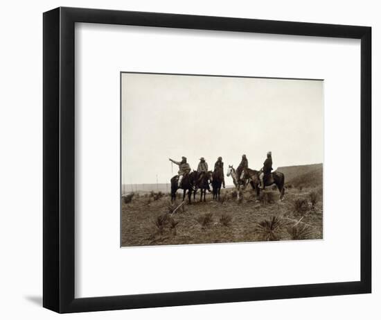 Apache Men, c1903-Edward S. Curtis-Framed Premium Giclee Print