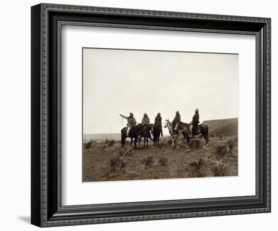 Apache Men, c1903-Edward S. Curtis-Framed Giclee Print