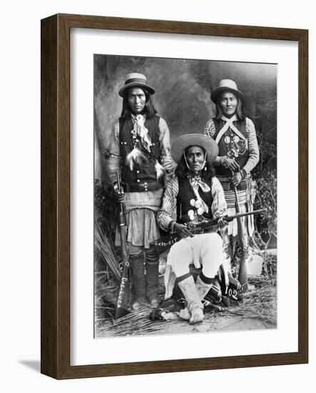 Apache Men, C1909-null-Framed Photographic Print