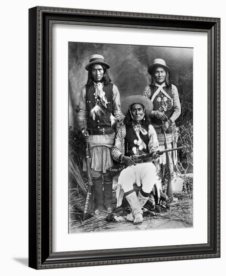 Apache Men, C1909-null-Framed Photographic Print