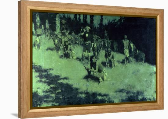 Apache Scouts Listening, 1908-Frederic Sackrider Remington-Framed Premier Image Canvas