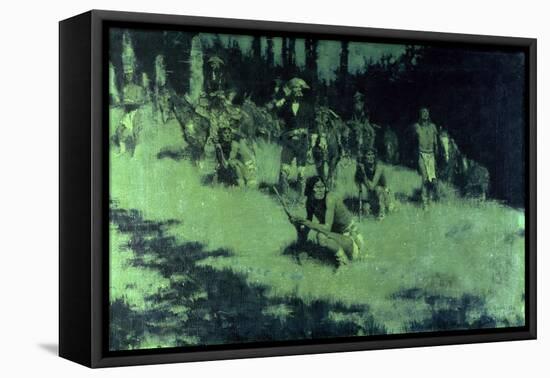 Apache Scouts Listening, 1908-Frederic Sackrider Remington-Framed Premier Image Canvas