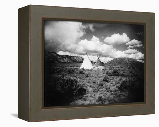 Apache Tepees, C1909-null-Framed Premier Image Canvas