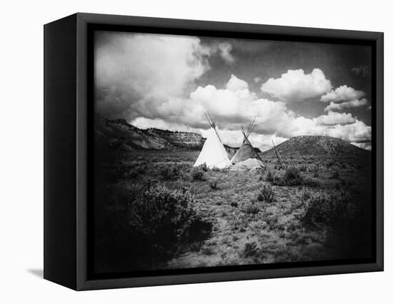 Apache Tepees, C1909-null-Framed Premier Image Canvas