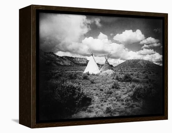 Apache Tepees, C1909-null-Framed Premier Image Canvas