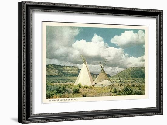 Apache Tepees in New Mexico-null-Framed Premium Giclee Print