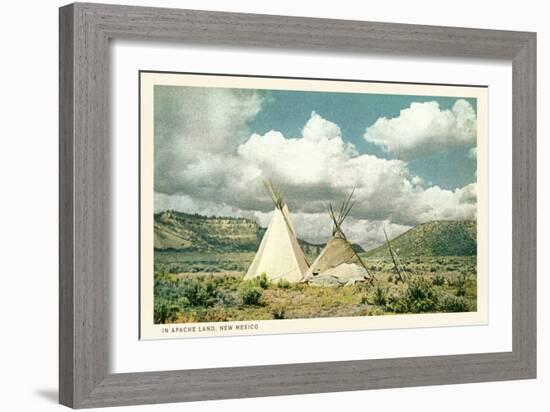 Apache Tepees in New Mexico-null-Framed Art Print