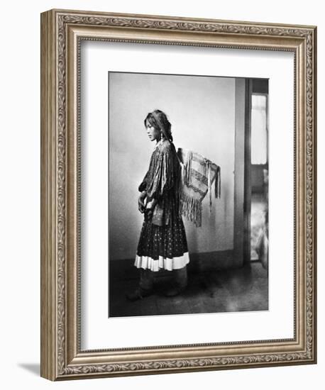 Apache Woman, C1902-Carl Werntz-Framed Photographic Print