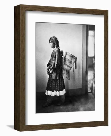 Apache Woman, C1902-Carl Werntz-Framed Photographic Print