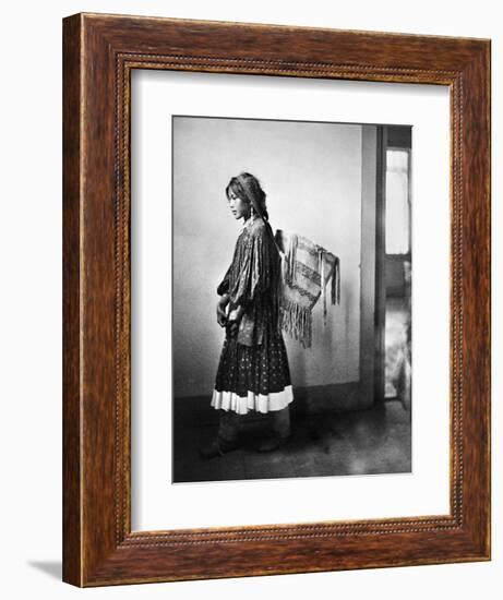 Apache Woman, C1902-Carl Werntz-Framed Photographic Print