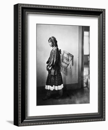 Apache Woman, C1902-Carl Werntz-Framed Photographic Print