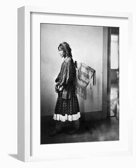 Apache Woman, C1902-Carl Werntz-Framed Photographic Print