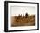 Apaches. Desert Rovers- Five Apache on Horseback in Desert, 1903-Edward S. Curtis-Framed Art Print