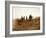 Apaches. Desert Rovers- Five Apache on Horseback in Desert, 1903-Edward S. Curtis-Framed Art Print